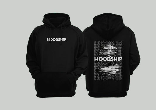 Woodship Hoodie "Classic" in black (Organic & Fairtrade)